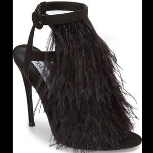 Fefe Feather Heel Sandals by Steve Madden